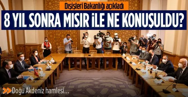 Son dakika: Dışişleri Bakanlığı Mısır ile 8 yıl sonra gerçekleştirilen temasta neler konuşulduğunu açıkladı