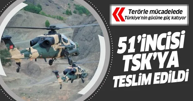 51’inci ATAK T129 helikopteri TSK’ya teslim edildi