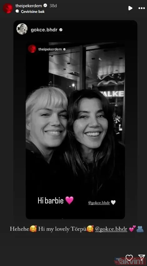 İşte Gökçe Bahadır Ve İpek Erdem'in Karesi...