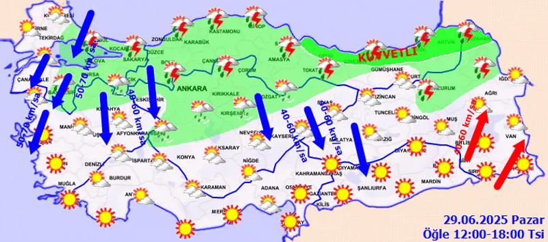 MGM'nin hava durumu uyarısı (MGM internet sitesi)