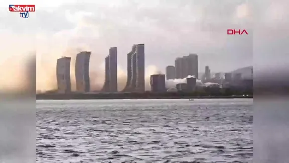 Kartal'da film platosunda yangın