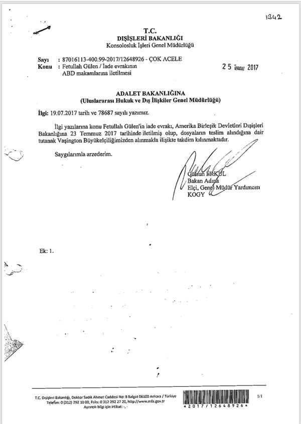 FETÖ elebaşı Gülen'in iade belgeleri ortaya çıktı-2