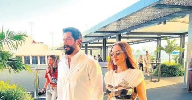 Fahriye Evcen ve Burak Özçivit çiftinden Formula 1 çıkarması!