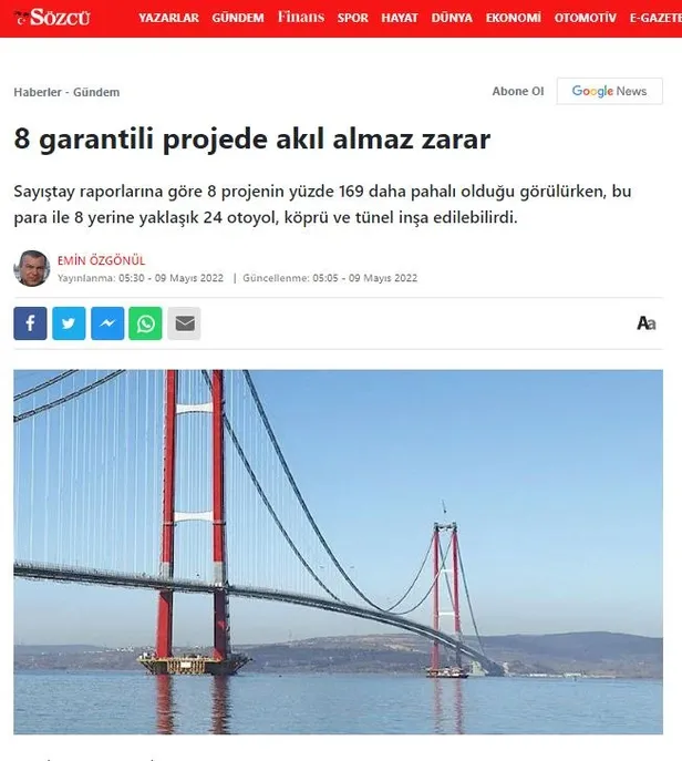 Bakanlık, CHP yandaşı medyanın "KÖİ projelerinde yüksek zarar edildiği" iddialarını yalanladı: Çarpıtma rakam, fiyasko, utanç vesikası...-1