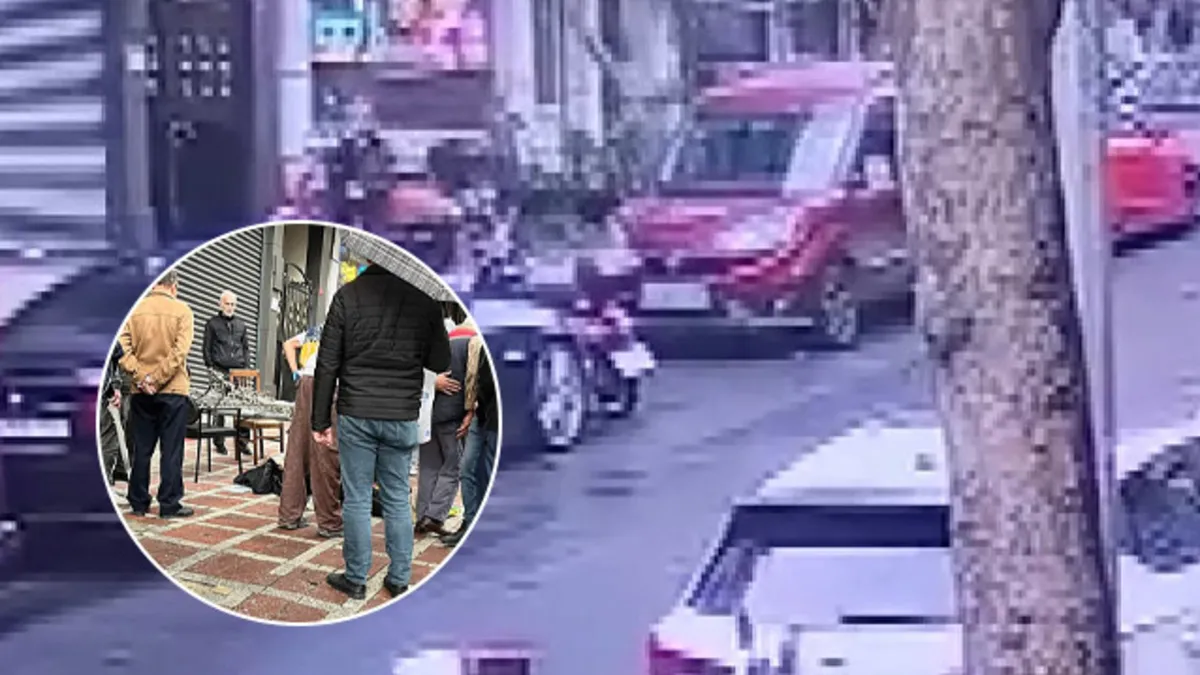 İstanbul Bayrampaşa’da ilginç olay! Yolda yürürken kafasına elektrik direği devrildi