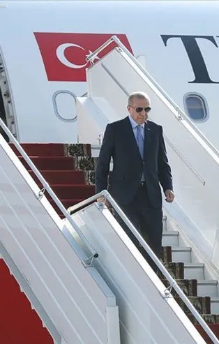 Başkan Erdoğan Kazakistan'a gitti