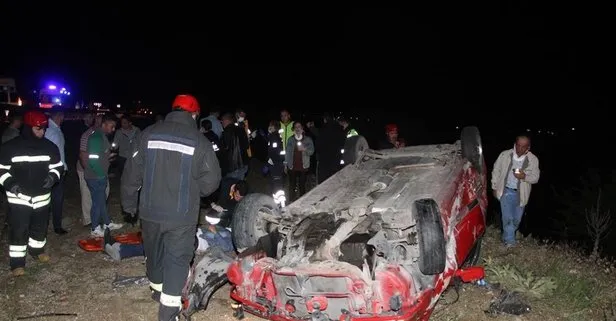 Manisa’da feci kaza! Kontrolden çıkan otomobil takla attı: 1 çocuk öldü, 7 kişi yaralandı