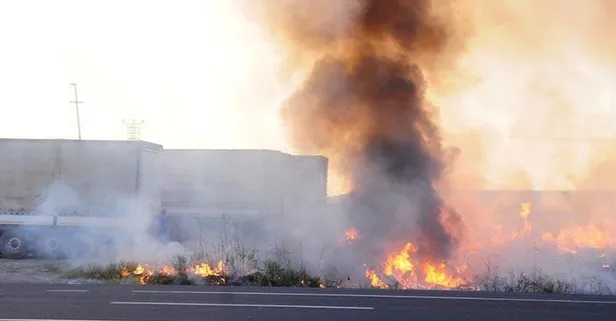 Şırnak'ta araçtan atılan izmarit tarım alanını küle çevirdi!