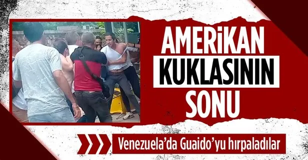 Venezuela’da ABD’nin desteklediği Juan Guaido halk tarafından dövüldü