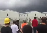 3. Havalimanı'ndaki provokasyondan görüntüler