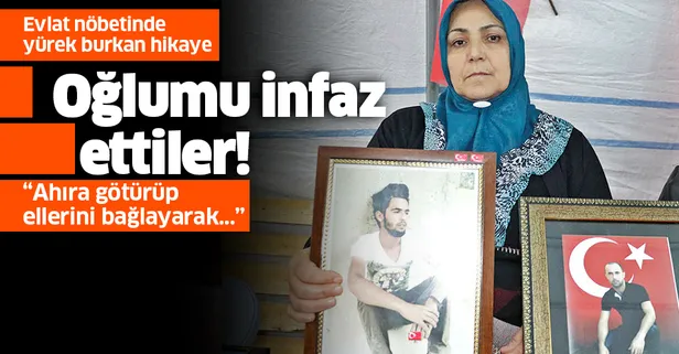 Evlat nöbetinde yürek burkan hikaye: "Oğlum destek vermedi diye infaz ettiler"