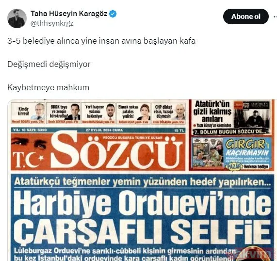 Sözcü'den skandal: Çarşaflı diye Mehmetçiğin annesini hedef aldılar! | Saygı Öztürk bile bile yaptı! - 12