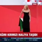 Cate Blanchett Cannes’da Gazze bayrağını kırmızı halıya taşıdı! İşte o anlar