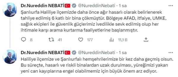 Son dakika: Şanlıurfa'da 6 katlı bir bina çöktü! Enkaz altında kalan var mı? Binanın çökme anı kameralara böyle yansıdı!-8