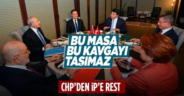 Yuvarlak masa devrilmek üzere! İYİ Parti ve CHP arasında restleşme