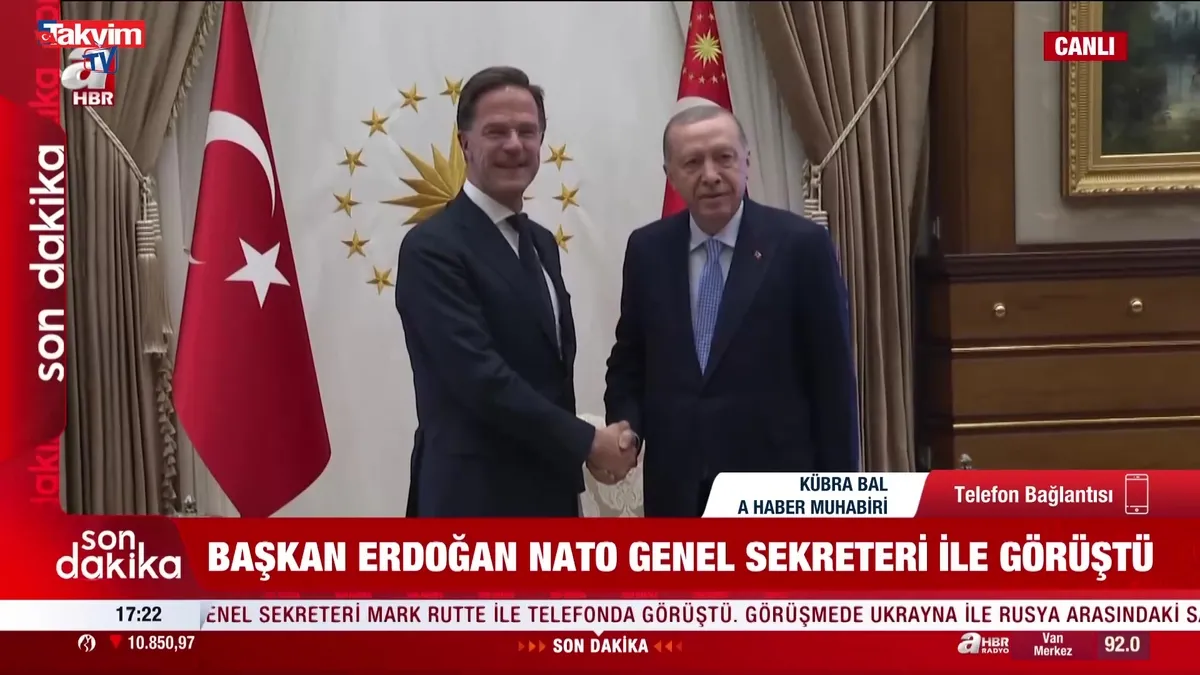 Başkan Erdoğan NATO Genel Sekreteri Mark Rutte ile görüştü