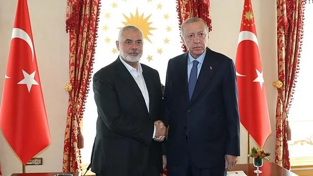 Başkan Erdoğan Hamas Siyasi Büro Başkanı İsmail Haniyeyi kabul etti: Gazze masada!