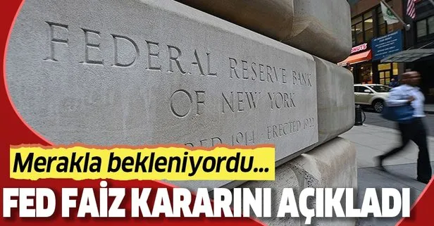 FED faiz değişikliğine gitmedi