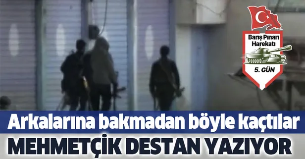 Son dakika: Resulayn'daki teröristlerin çekilme anları böyle görüntülendi