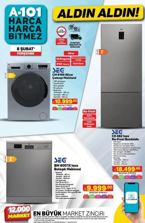 A101'de resmen panayır var! Bu hafta 40 tanesi 354 TL yerine 199 TL'ye satılıyor! 6,7,8,9 Şubat 2024 tarihlerinde...-11