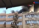 Pendik'te 5 katlı binada yangın!