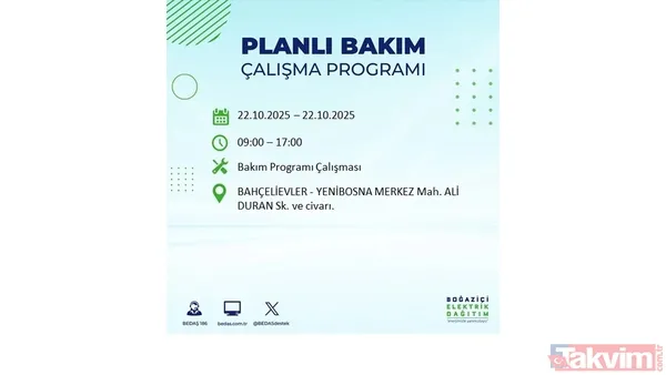 İstanbul elektrik kesintisi: 23 ilçe için saat verildi! BEDAŞ duyurdu - 13