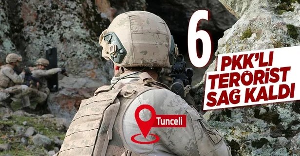 Tunceli'de sadece 6 PKK/KCK'lı terörist sağ kaldı