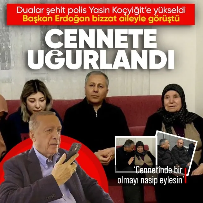 Başkan Erdoğan Yalovada şehit düşen Yasin Koçyiğitin ailesine başsağlığı diledi