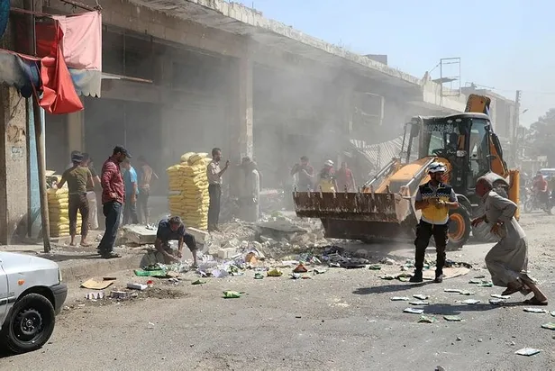 İdlib'e Esed rejimi ve Rus hava saldırıları sürüyor! Çok sayıda ölü ve yaralı var-3