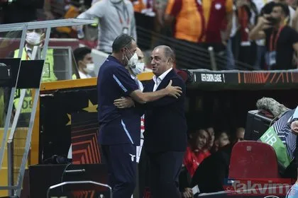 Galatasaray-Lazio maçında dikkat çeken diyalog! Maurizio Sarri Fatih Terim’e ne dedi?