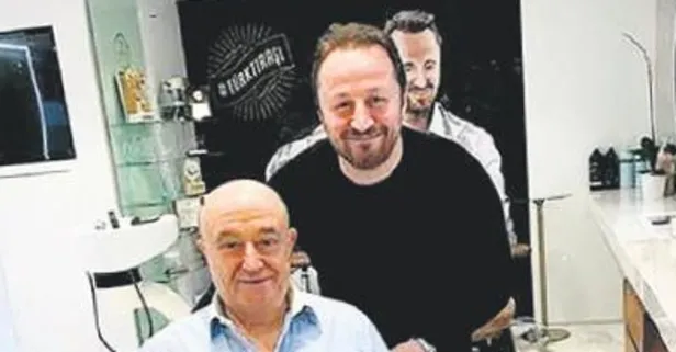 Erol Sabancı, önceki gün Adem Terzi’nin yeni taşındığı kuaför salonuna hayırlı olsun ziyaretine gitti