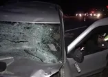 Tıra arkadan çarptı metrelerce takla attı