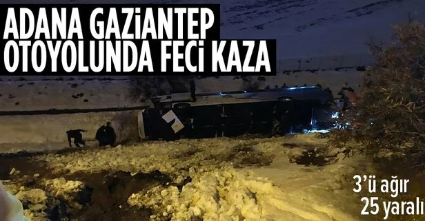 Son dakika: Adana Gaziantep otoyolu Nurdağı gişelerinde korkunç kaza! en az 20-25 kişi yaralandı
