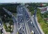 Son dakika: İstanbulluların çilesi başladı: Haliç Köprüsü’ndeki yoğun trafik havadan görüntülendi