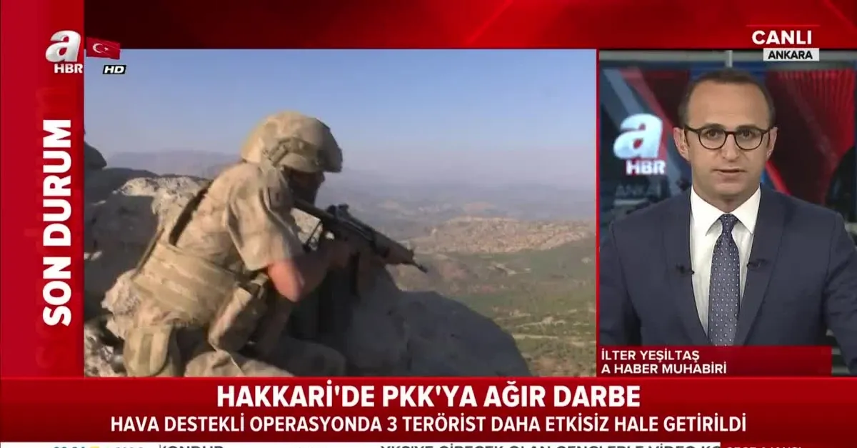 Son dakika: Hakkari'de hava destekli operasyon: 3 terörist daha etkisiz hale getirildi