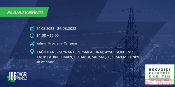 1.5 - 8 saat sürebilir! İstanbul'u etkileyecek elektrik kesintisi: Bağcılar, Eyüpsultan, Fatih... Mahalle mahalle sokak sokak tüm detaylar - 39