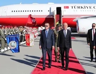 Başkan Erdoğan Tunus'ta! İşte böyle karşılandı