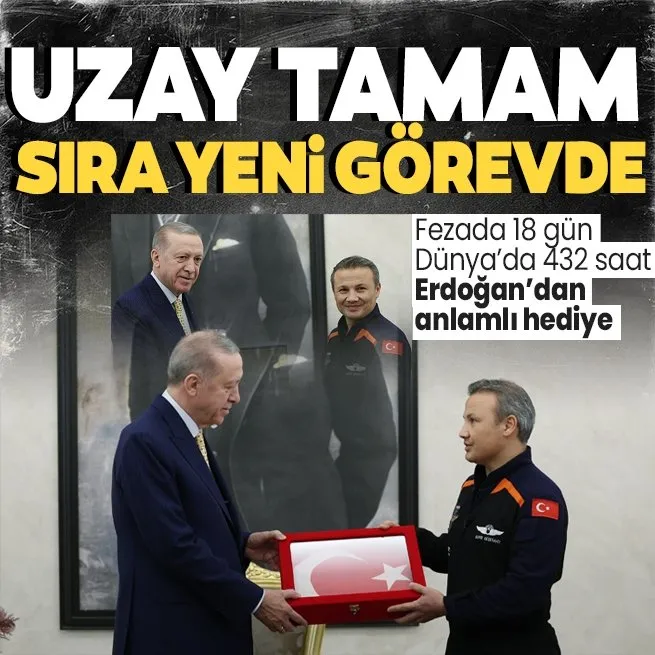 Başkan Erdoğan, Türkiyenin ilk astronotu Gezeravcıyı kabul etti
