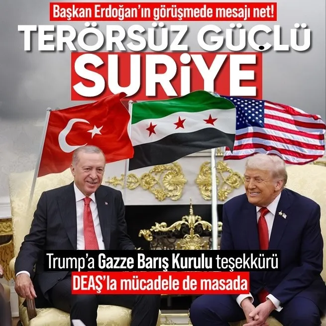 Başkan Erdoğan ve Trump telefonda görüştü! Suriye’de ’Tek Devlet’ dönemi: Beraber çalışacağız