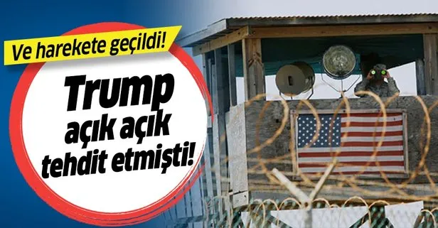 Trump açık açık tehdit etmişti! Ve harekete geçildi