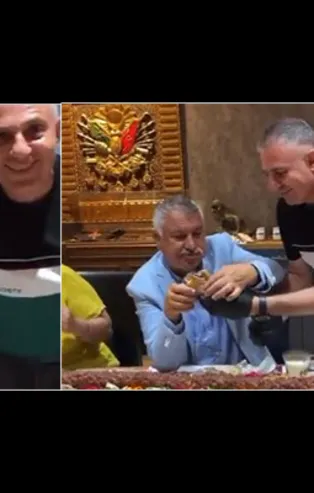 Türkiye yanarken Adana Büyükşehir Belediye Başkanı Zeydan Karalar kaburga ziyafetinde!
