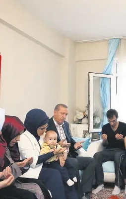 Şehit ailelerine ziyaret