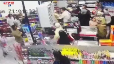 Ankara'da markette silahlı kavga: O anlar kamerada