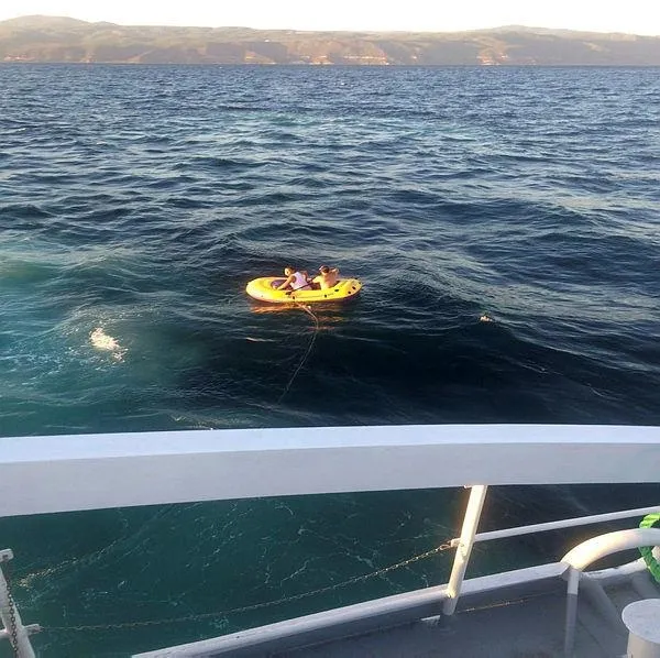 Şişme oyuncak botla Marmara'nın ortasında 5 saat-3