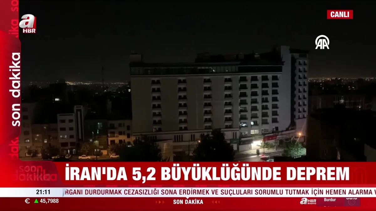 İran'da deprem!