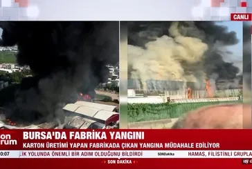 SON DAKİKA HABER: Bursa Yıldırım'da Yangın!
