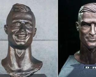 Alay edilen heykeltıraştan ikinci kez Cristiano Ronaldo heykeli