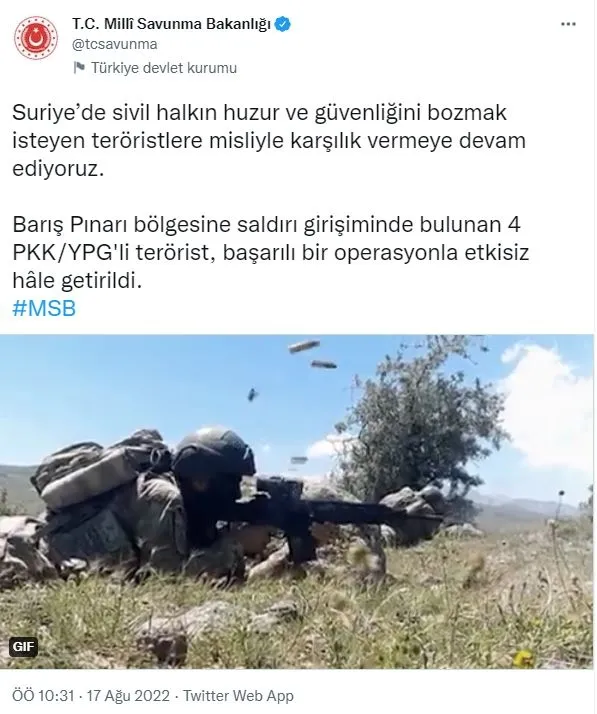 baris-pinari-bolgesinde-saldiri-girisimindeki-4-pkkli-terorist-etkisiz-hale-getirildi-1660722997443.jpg Barış Pınarı bölgesinde saldırı girişimindeki 4 PKK'lı terörist etkisiz hale getirildi!-1