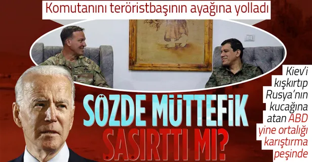 ABD'nin teröre ve teröristlere desteği sürüyor: CENTCOM'un yeni komutanı Kurilla, YPG elebaşı Ferhat Abdi Şahin ile görüştü