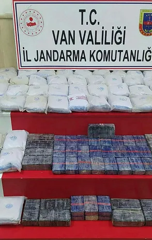 Van'ın Çaldıran ilçesinde 83 kilogram eroin ele geçirildi!